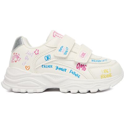 DeeZee Sneakersy CEO -AVO-19627-002 Biały 30 Biały Dziewczynka DeeZee Sneakersy CEO -AVO-19627-002 Biały 30 Biały Dziewczynka