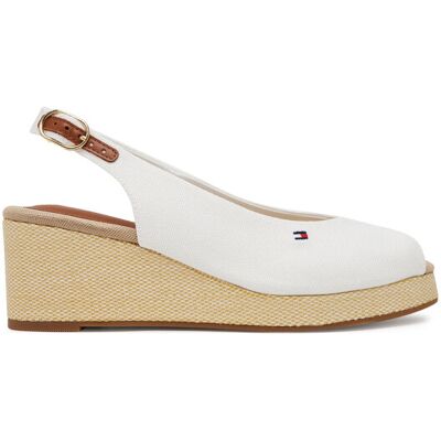 Tommy Hilfiger Espadryle Flag Mid Wedge Espad Slingback FW0FW08595 Biały 41 Biały Damskie Tommy Hilfiger Espadryle Flag Mid Wedge Espad Slingback FW0FW08595 Biały 41 Biały Damskie