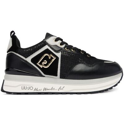 Liu Jo Sneakersy Maxi Wonder 01 BA6009 PX077 Czarny 35 Czarny Damskie Liu Jo Sneakersy Maxi Wonder 01 BA6009 PX077 Czarny 35 Czarny Damskie