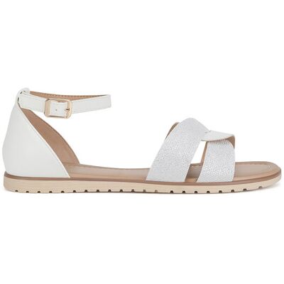 Clara Barson Sandały WS6262-02 Biały 43 Biały Damskie Clara Barson Sandały WS6262-02 Biały 43 Biały Damskie