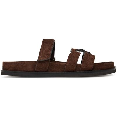 Tory Burch Klapki Ines Sport Slide 163481 Brązowy 40 Brązowy Damskie Tory Burch Klapki Ines Sport Slide 163481 Brązowy 40 Brązowy Damskie