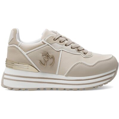 Eva Minge Sneakersy WYL3795-3 Beżowy 36 Beżowy Damskie Eva Minge Sneakersy WYL3795-3 Beżowy 36 Beżowy Damskie