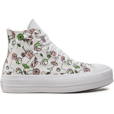 Converse Trampki Chuck Taylor All Star Lift Platform Pink Lemonade A07561C Biały 37_1_2 Biały Damskie Converse Trampki Chuck Taylor All Star Lift Platform Pink Lemonade A07561C Biały 37_1_2 Biały Damskie