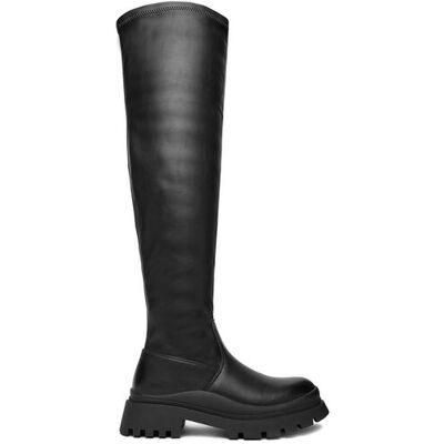 DeeZee Muszkieterki 5650-1 Czarny 39 Czarny Damskie DeeZee Muszkieterki 5650-1 Czarny 39 Czarny Damskie