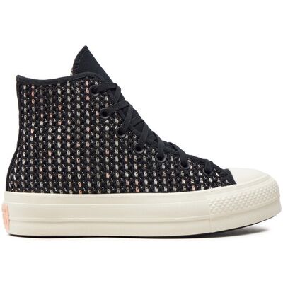 Converse Trampki Chuck Taylor All Star Lift Platform Crochet A09829C Czarny 39_1_2 Czarny Damskie Converse Trampki Chuck Taylor All Star Lift Platform Crochet A09829C Czarny 39_1_2 Czarny Damskie