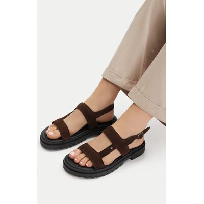 Lasocki Sandały CEO-WI34-3310-18650 Brązowy ciemny 41 Brązowy ciemny Damskie Lasocki Sandały CEO-WI34-3310-18650 Brązowy ciemny 41 Brązowy ciemny Damskie