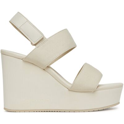 Calvin Klein Jeans Sandały Wedge Sandal Webbing In YW0YW01790 Szary 40 Szary Damskie Calvin Klein Jeans Sandały Wedge Sandal Webbing In YW0YW01790 Szary 40 Szary Damskie