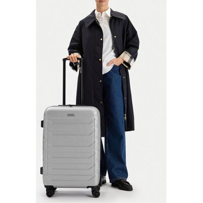 GINO ROSSI Walizka średnia C-GIN-M-003-05-SILVER Srebrny NOSIZE Srebrny Unisex GINO ROSSI Walizka średnia C-GIN-M-003-05-SILVER Srebrny NOSIZE Srebrny Unisex