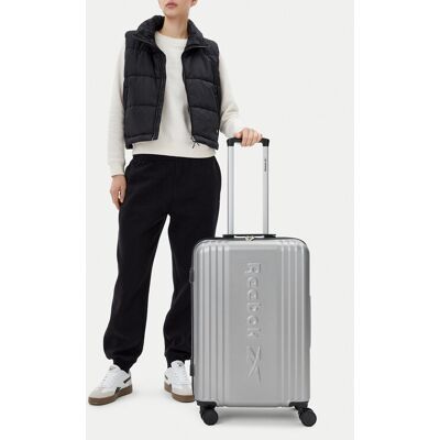 Reebok Walizka średnia RBK-WAL-003-07-CCC-M Srebrny NOSIZE Srebrny Unisex Reebok Walizka średnia RBK-WAL-003-07-CCC-M Srebrny NOSIZE Srebrny Unisex