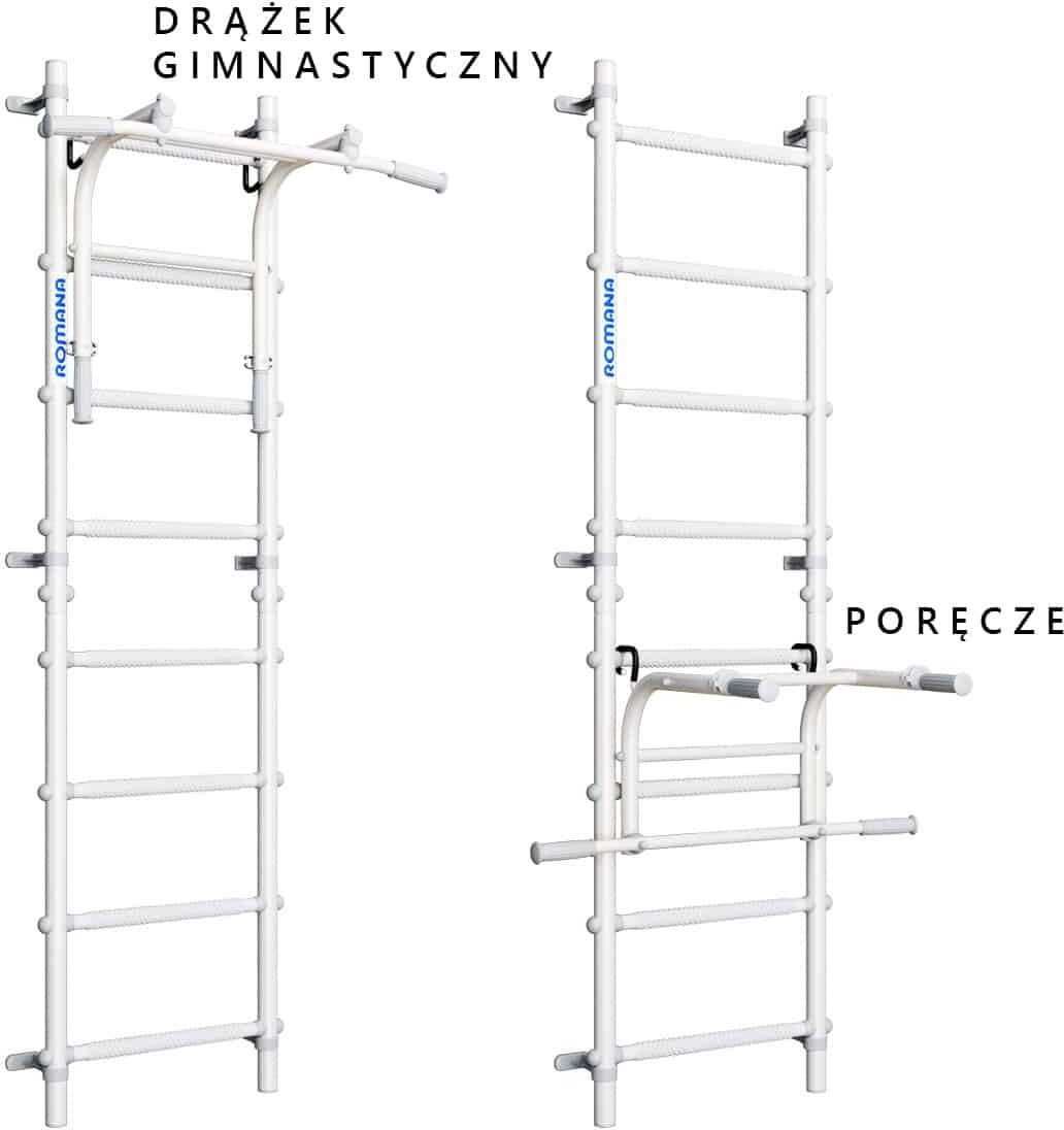 Producent MAŁPISZON Drabinka gimnastyczna metalowa Kometa Next Basic