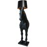 KING HOME Lampa Podłogowa Koń Horse Stand S Czarna - Włókno Szklane