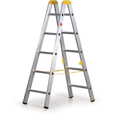 Aluminiowa drabina ALVE FORTE, 2 x 5 szczebli, wysokość 1,49 m Aluminiowa drabina ALVE FORTE, 2 x 5 szczebli, wysokość 1,49 m