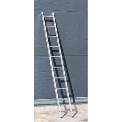 Aluminiowa jednoczęściowa drabina ALVE EUROSTYL, 1x10 szczebli, długość 2,84 m Aluminiowa jednoczęściowa drabina ALVE EUROSTYL, 1x10 szczebli, długość 2,84 m
