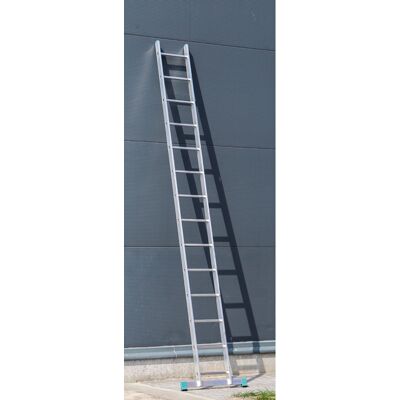 Aluminiowa jednoczęściowa drabina ALVE EUROSTYL, 1x14 szczebli, długość 3,98 m Aluminiowa jednoczęściowa drabina ALVE EUROSTYL, 1x14 szczebli, długość 3,98 m