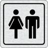 B2B Partner Tabliczka na drzwi -WC damsko - męski