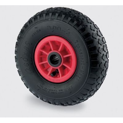 Pojedyncze Koło TENTE 260 mm, plastikowa tarcza, czarna pneumatyka Pojedyncze Koło TENTE 260 mm, plastikowa tarcza, czarna pneumatyka