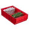 Allit Plastikowy pojemnik do regału ShelfBox typ D - 183 x 300 x 81 mm, 8 szt., czerwony