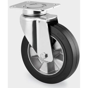 Koło TENTE transportowe z gumowym bieżnikiem, skrętne 160 mm Koło TENTE transportowe z gumowym bieżnikiem, skrętne 160 mm