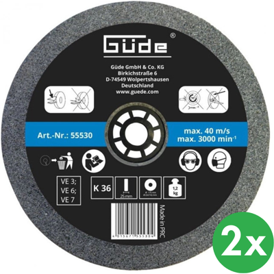 Güde G55236 Tarcza ścierna - Gradacja 36 - 175x25mm - Opakowanie 2 Güde G55236 Tarcza ścierna - Gradacja 36 - 175x25mm - Opakowanie 2