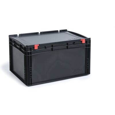 B2B Partner Pojemnik EURO ESD z pokrywą 600 x 400 x 335 mm B2B Partner Pojemnik EURO ESD z pokrywą 600 x 400 x 335 mm