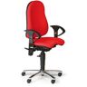 Topstar Krzesło biurowe EXETER, czerwone