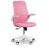 B2B Partner Krzesło biurowe z siatkowanym oparciem BUTTERFLY, różowa