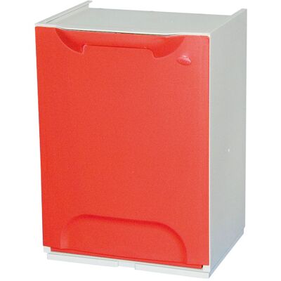 ArtPlast Plastikowy kosz na śmieci segregowane, 20 L, czerwony ArtPlast Plastikowy kosz na śmieci segregowane, 20 L, czerwony