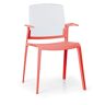 B2B Partner Krzesło plastikowe GEORGE, czerwony