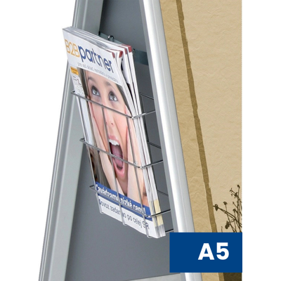 Jansen Display Druciana kieszeń na ulotki A5 Jansen Display Druciana kieszeń na ulotki A5