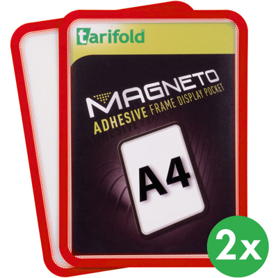 Tarifold Kieszeń magnetyczna A4, 2 szt., czerwona Tarifold Kieszeń magnetyczna A4, 2 szt., czerwona