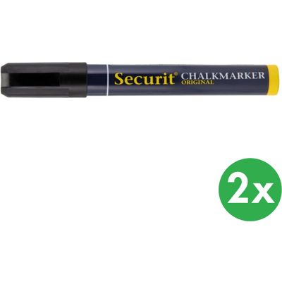 B2B Partner Marker kredowy na szklane tablice, płaski, czarny, 2 szt B2B Partner Marker kredowy na szklane tablice, płaski, czarny, 2 szt