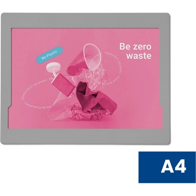 B2B Partner Metalowa nasuwana rama - Insert frame A4, srebrna, na szerokość B2B Partner Metalowa nasuwana rama - Insert frame A4, srebrna, na szerokość