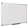 Bi-Office Biała tablica magnetyczna z nadrukiem, kwadraty/siatka, 1200 x 900 mm