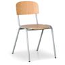 B2B Partner Drewniane krzesło LISA z metalową konstrukcją