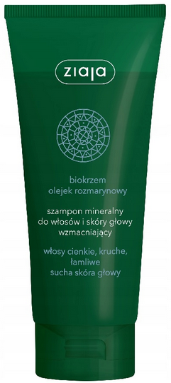 Ziaja szampon do włosów mineralny biokrzem olejek rozmarynowy 200 ml