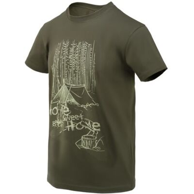 HELIKON-TEX T-Shirt HELIKON - Home Sweet Home - Tajga Green HELIKON-TEX T-Shirt HELIKON - Home Sweet Home - Tajga Green