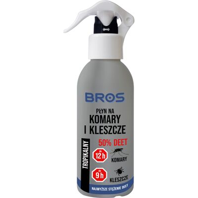 Płyn Bros na komary i kleszcze 130 ml DEET (595-009) Płyn Bros na komary i kleszcze 130 ml DEET (595-009)