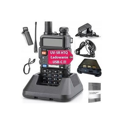 Radiotelefon krótkofalówka Baofeng UV-5R HTQ USB-C Radiotelefon krótkofalówka Baofeng UV-5R HTQ USB-C