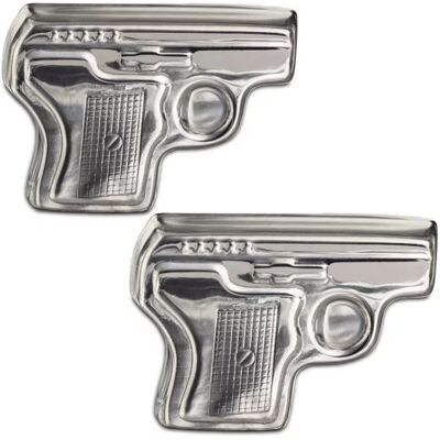 Metalowe kostki do drinków - pistolety 2 sztuki FROSTER Metalowe kostki do drinków - pistolety 2 sztuki FROSTER