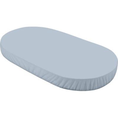 Waldin owalne prześcieradło z bawełny organicznej do łóżeczka 7w1 123x73cm Niebieski (duże łóżeczko) Waldin owalne prześcieradło z bawełny organicznej do łóżeczka 7w1 123x73cm Niebieski (duże łóżeczko)