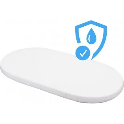 Waldin - 7w1 Oval Przeciwprzemysłowe prześcieradło wodoodporne - Białe Waldin - 7w1 Oval Przeciwprzemysłowe prześcieradło wodoodporne - Białe