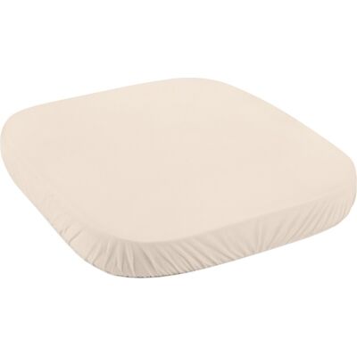 Waldin owalne prześcieradło z bawełny organicznej do łóżeczka 7w1 Beige (małe łóżeczko) Waldin owalne prześcieradło z bawełny organicznej do łóżeczka 7w1 Beige (małe łóżeczko)