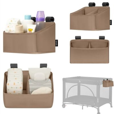 Lionelo Sidepocket organizer do łóżeczka Small Beige Lionelo Sidepocket organizer do łóżeczka Small Beige