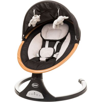 4Baby Rock and Relax XXIV huśtawka Black 4Baby Rock and Relax XXIV huśtawka Black