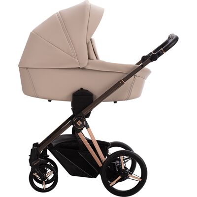 Bebetto Monti Premium Class Pro - wózek 2w1 głęboko-spacerowy (Choco 04) Bebetto Monti Premium Class Pro - wózek 2w1 głęboko-spacerowy (Choco 04)