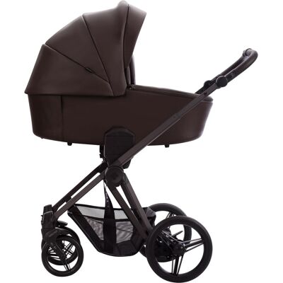 Bebetto Nuvio Pro - wózek 2w1 głęboko-spacerowy (01, Brown) Bebetto Nuvio Pro - wózek 2w1 głęboko-spacerowy (01, Brown)