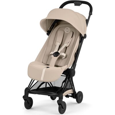 Cybex Coya - kompaktowy wózek spacerowy do samolotu (Cozy Beige, Black) Cybex Coya - kompaktowy wózek spacerowy do samolotu (Cozy Beige, Black)