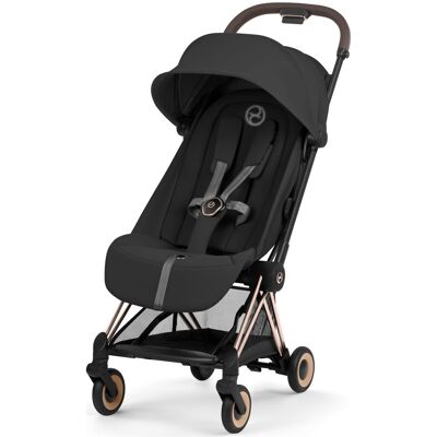 Cybex Coya - kompaktowy wózek spacerowy do samolotu (Sepia Black, Rosegold) Cybex Coya - kompaktowy wózek spacerowy do samolotu (Sepia Black, Rosegold)