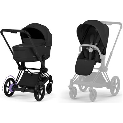 Cybex ePriam 5.0 Comfort - elektryczny wózek 2w1 głęboko-spacerowy ze składaną gondolą (Sepia Black, Black) Cybex ePriam 5.0 Comfort - elektryczny wózek 2w1 głęboko-spacerowy ze składaną gondolą (Sepia Black, Black)
