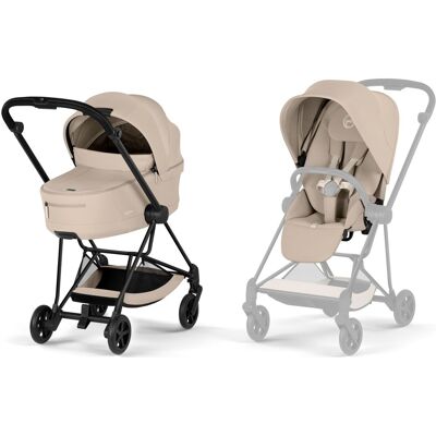 Cybex Mios 5.0 Comfort - lekki wózek 2w1 głęboko-spacerowy ze składaną gondolą (Cozy Beige, Black) Cybex Mios 5.0 Comfort - lekki wózek 2w1 głęboko-spacerowy ze składaną gondolą (Cozy Beige, Black)